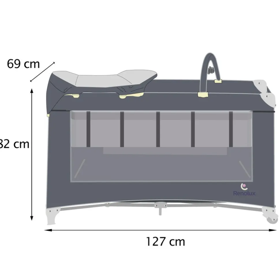 Lit parapluie optic z sophie la girafe sunrise