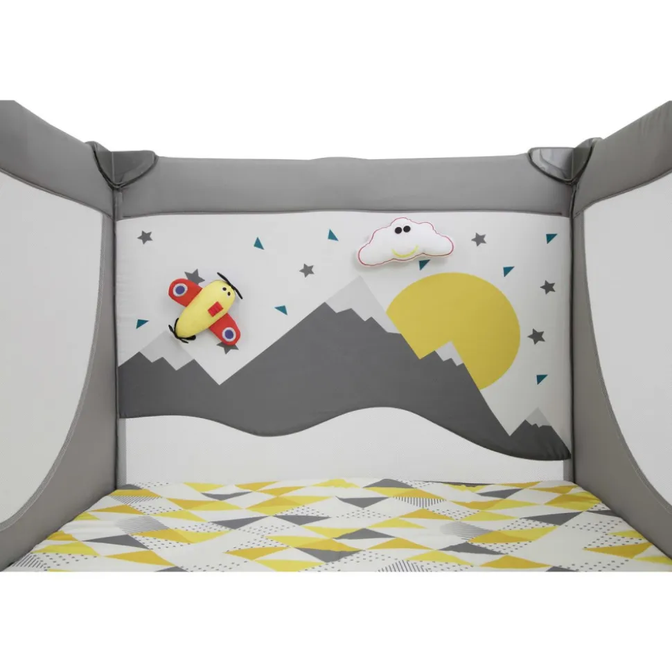 Lit parapluie parc de voyage cheer little explorer gris