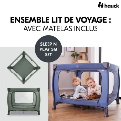 Lit parapluie parc pliant sleep n play sq set dark-green