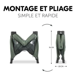 Lit parapluie parc pliant sleep n play sq set dark-green