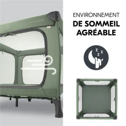 Lit parapluie parc pliant sleep n play sq set dark-green