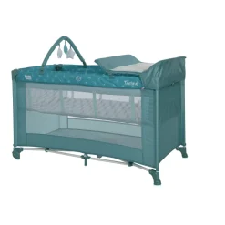 Lit parapluie torino 2 hauteurs + accessoires vert