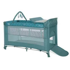 Lit parapluie torino 2 hauteurs + accessoires vert