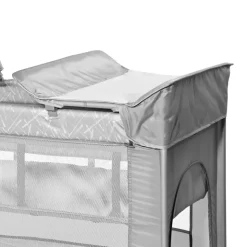 Lit parapluie torino 2 hauteurs + accessoires gris