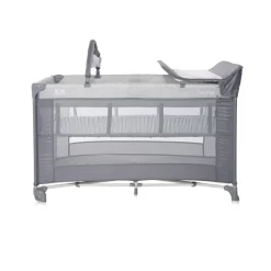Lit parapluie torino 2 hauteurs + accessoires gris