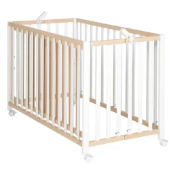 Lit pliant enfant fold up 60x120 cm bois bicolore