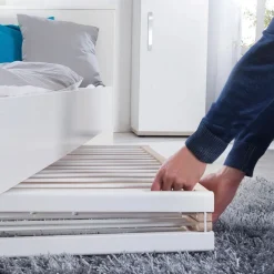 Lit pliant enfant fold up 60x120 cm bois blanc
