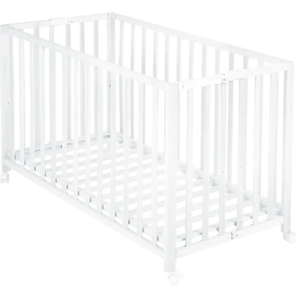Lit pliant enfant fold up 60x120 cm bois blanc