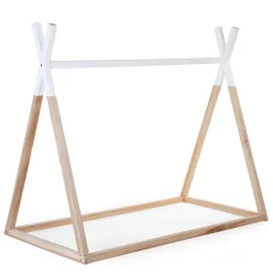 Lit tipi 70x140cm naturel/blanc
