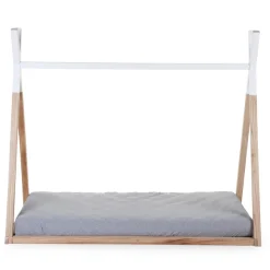 Lit tipi 70x140cm naturel/blanc