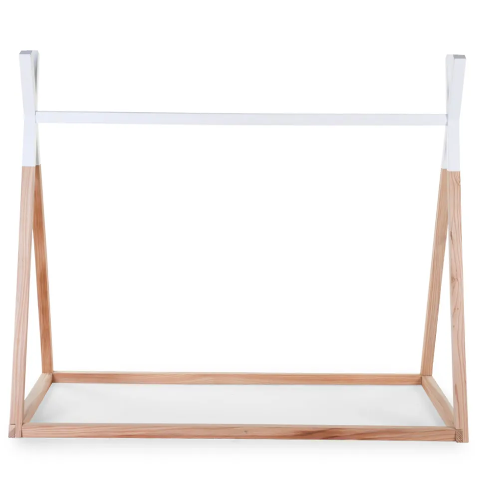 Lit tipi 70x140cm naturel/blanc