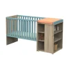 Lit évolutif bébé combiné 60x120 cm en 90x190 cm + tiroir de lit nova argile douce