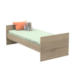 Lit évolutif bébé combiné 60x120 cm en 90x190 cm + tiroir de lit nova argile douce