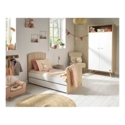Lit évolutif bébé 70x140 cm access bois blanc