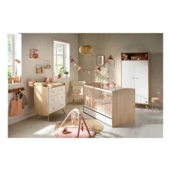 Lit évolutif bébé 70x140 cm access bois blanc
