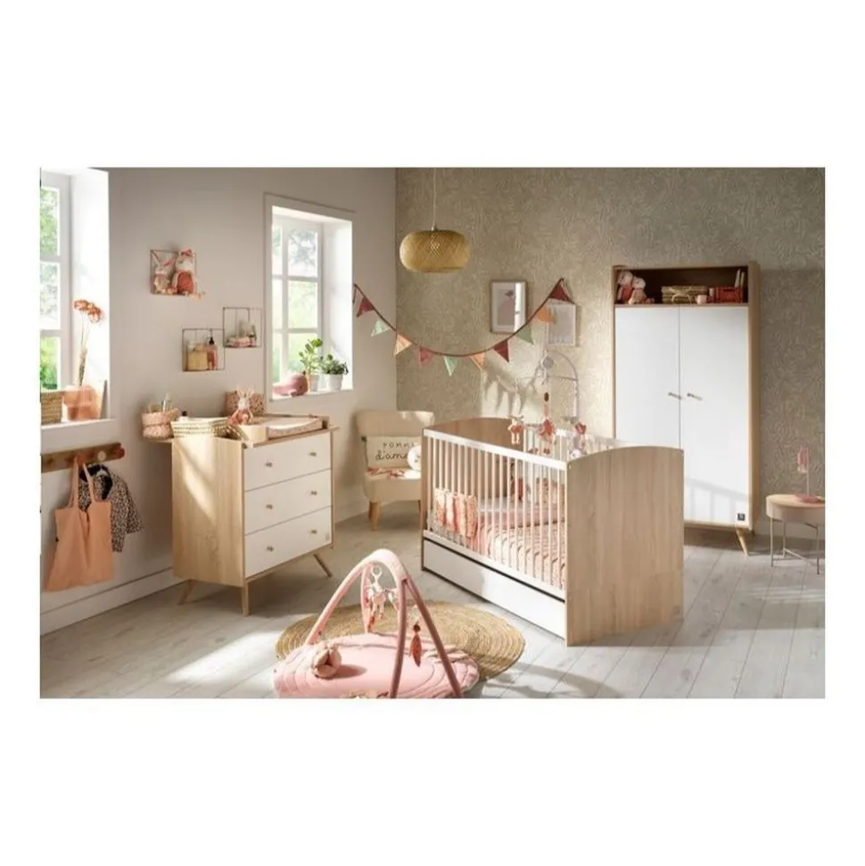 Lit évolutif bébé 70x140 cm access bois blanc