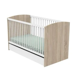 Lit évolutif bébé 70x140 cm access bois blanc