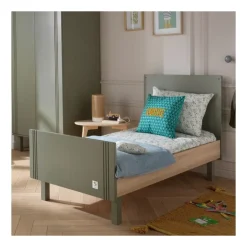 Lit évolutif bébé 70x140 cm eleonore kaki