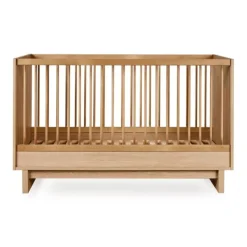 Lit évolutif bébé 70 x 140 cm kyo - honey ash