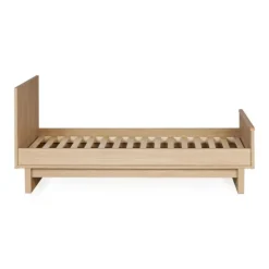 Lit évolutif bébé 70 x 140 cm kyo - honey ash
