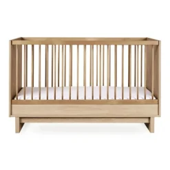 Lit évolutif bébé 70 x 140 cm kyo - honey ash