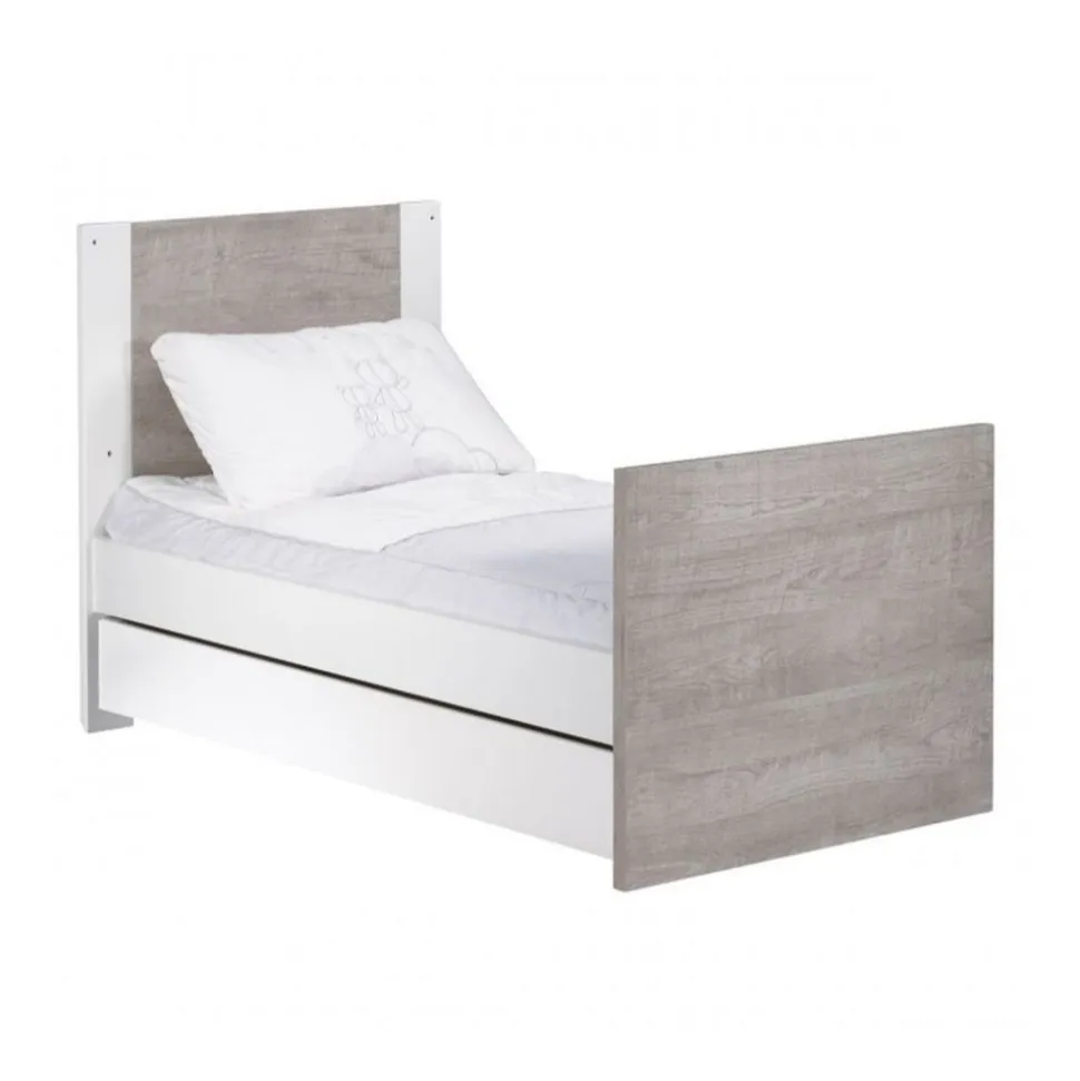Lit évolutif bébé 70x140 cm loft bois
