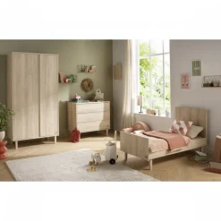Lit évolutif bébé 70x140cm paloma bois