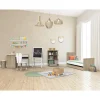 Lit évolutif bébé 70x140 cm + tiroir de lit nova blanc lin