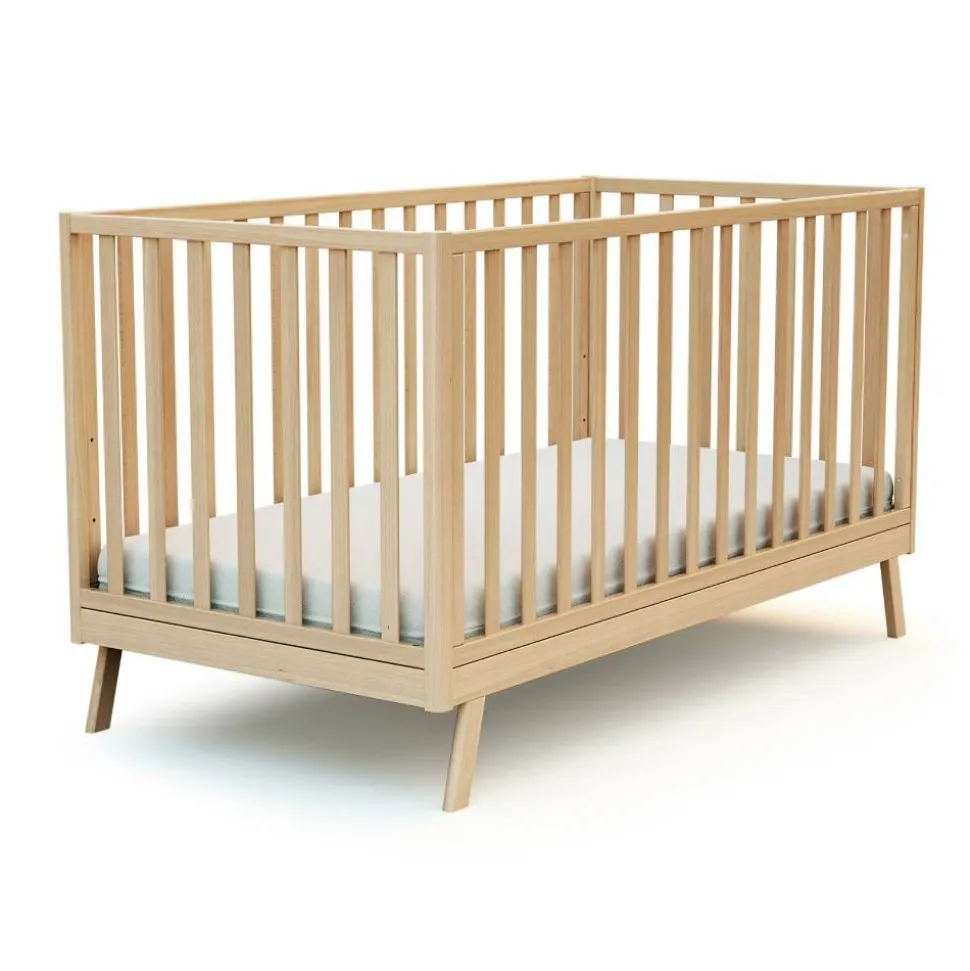 Lit évolutif confort hêtre verni 70x140cm