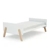 Lit évolutif 70x140 cm pirate blanc et hêtre verni