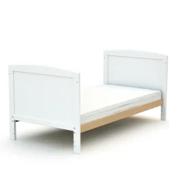 Lit évolutif 60x120 essentiel plus blanc / hêtre