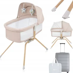 Lit voyage bébé 3en1 malin evo - beige natural