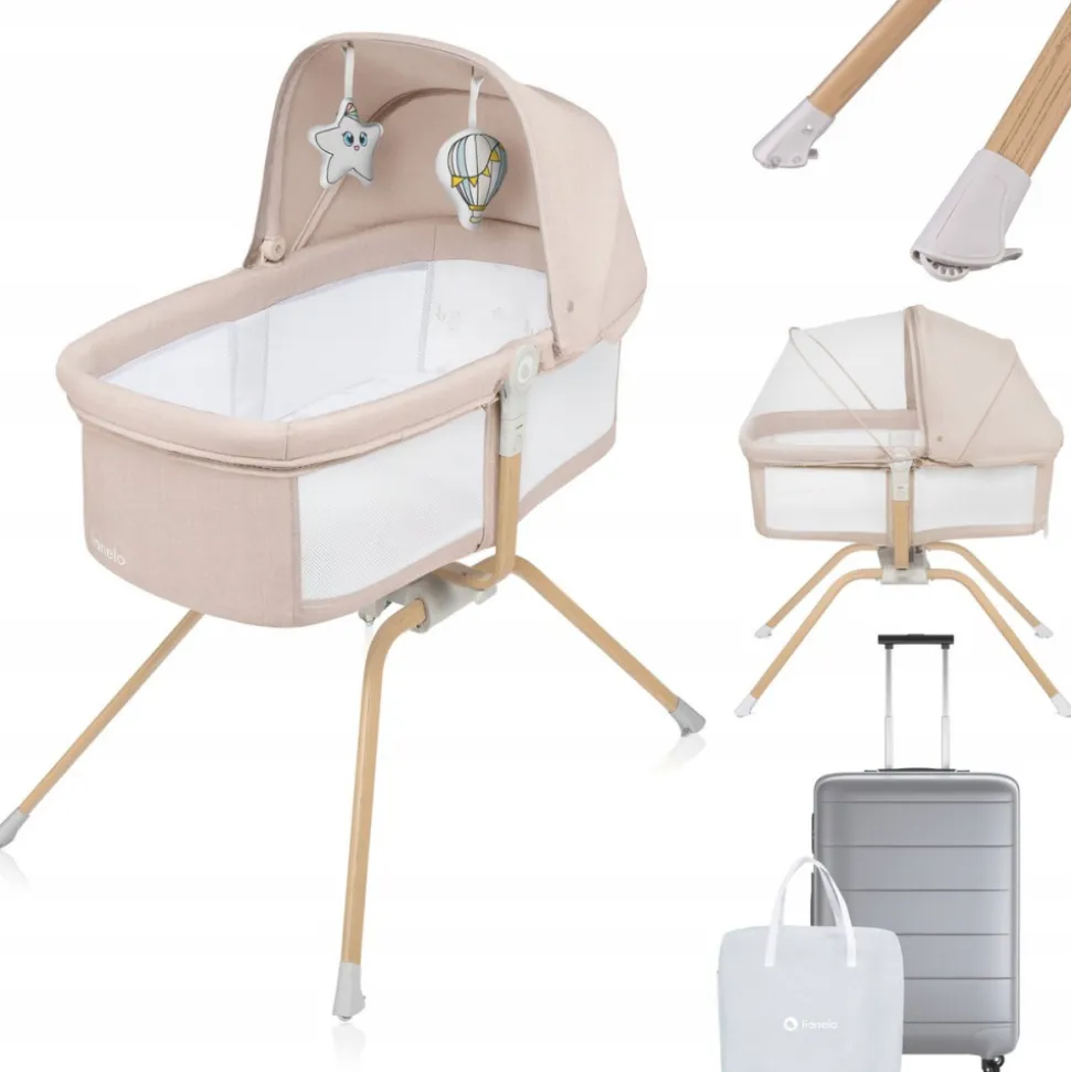 Lit voyage bébé 3en1 malin evo - beige natural