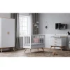 Lit 60x120 blanc et bois nautis