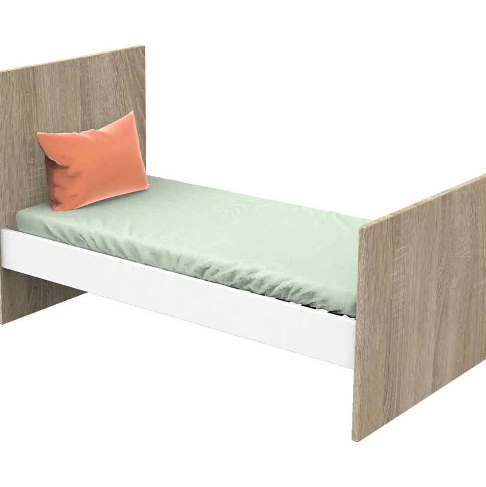 Lit 70x140cm nova blanc lin
