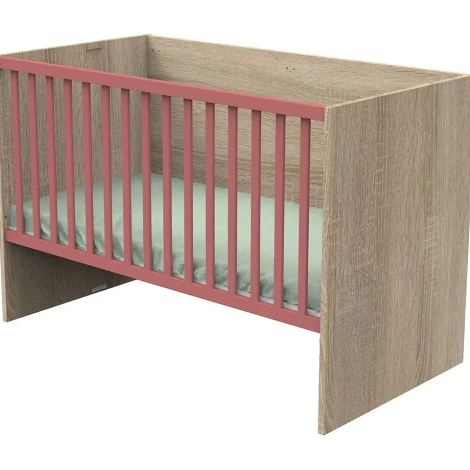 Lit 70x140 évolutif en 90x190 puis 140x190 nova rose canyon