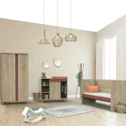 Lit 70x140 évolutif en 90x190 puis 140x190 nova rose canyon