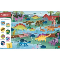 Livre cherche et trouve - dinosaures