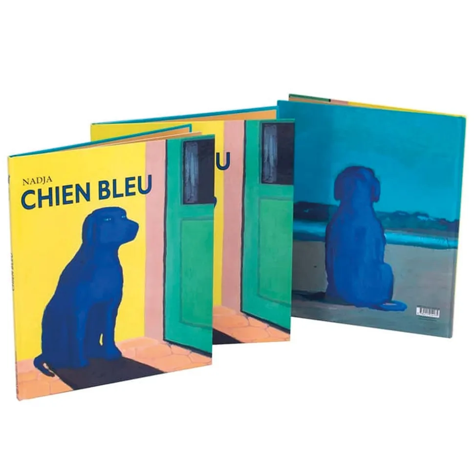 Livre chien bleu de nadja