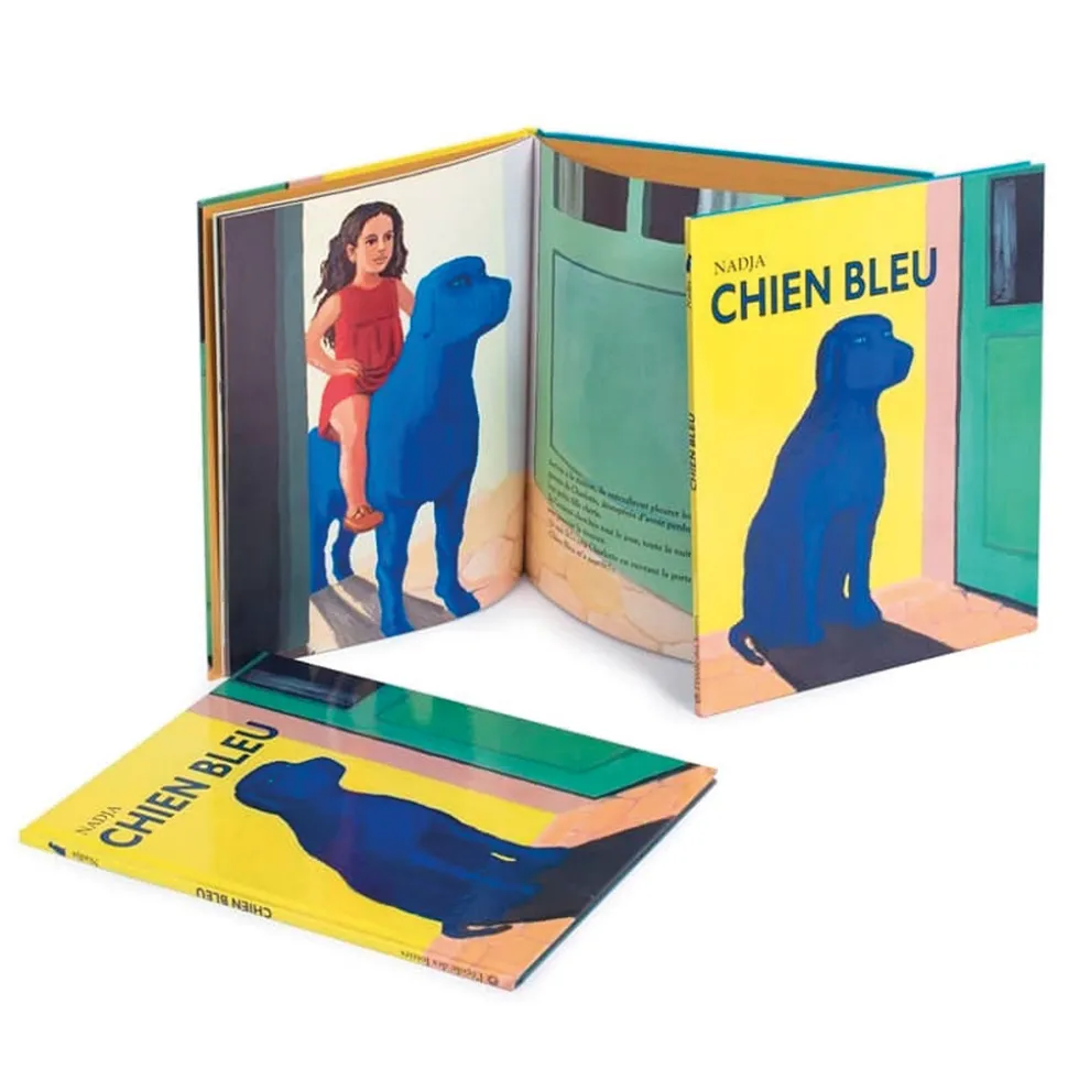 Livre chien bleu de nadja