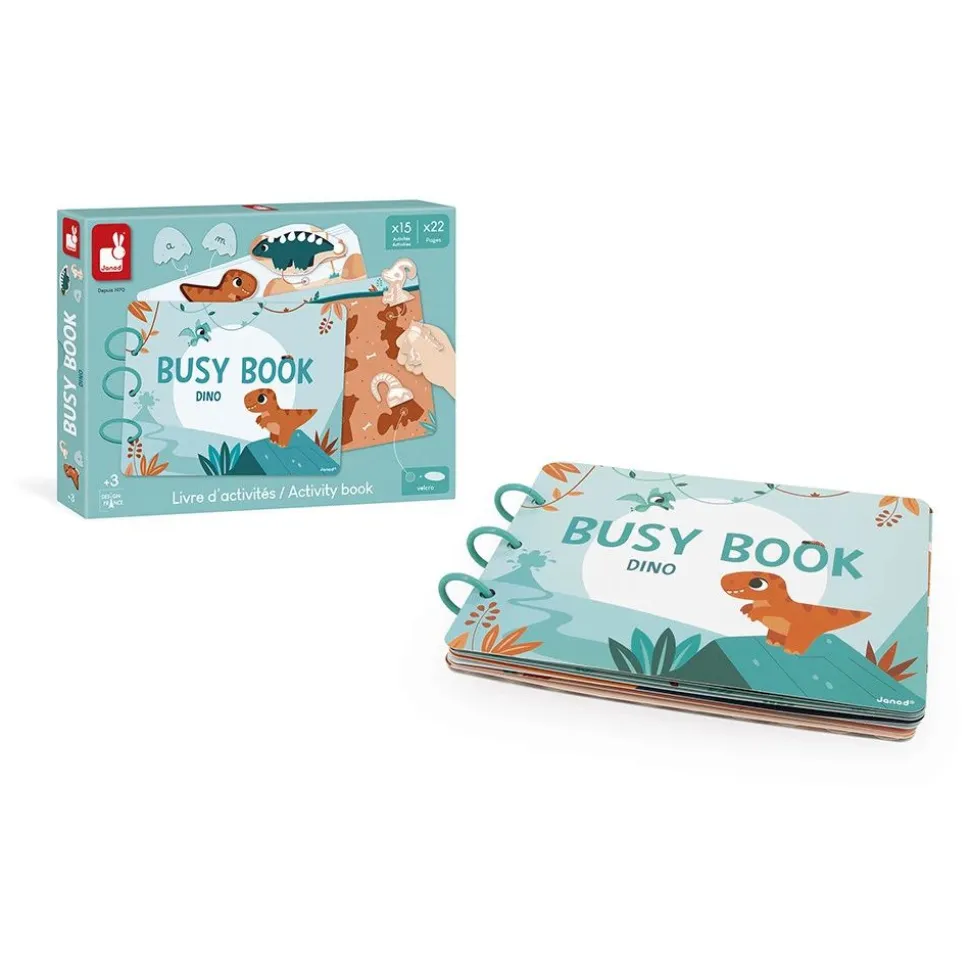 Livre d'activités pour enfant busy book dinosaures