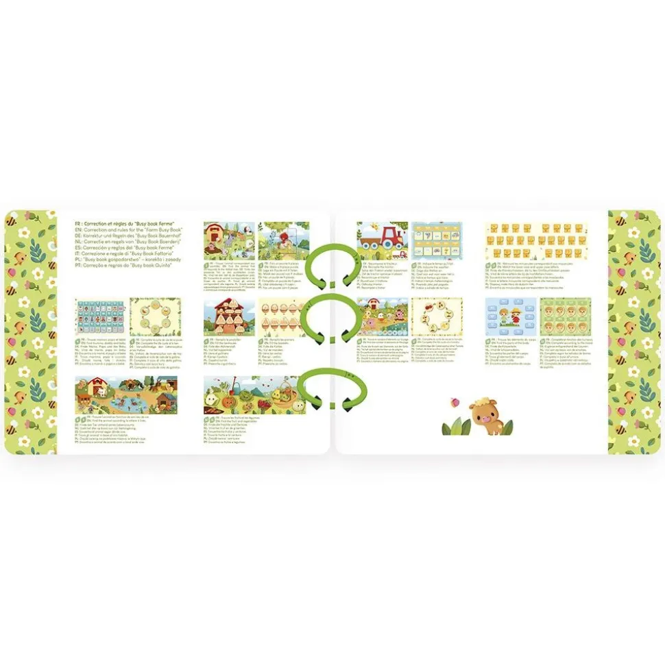 Livre d'activités pour enfant busy book ferme