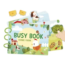 Livre d'activités pour enfant busy book ferme