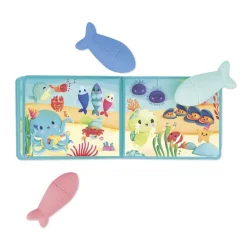 Livre de bain la fête sous l'océan et ses 3 aspergeurs