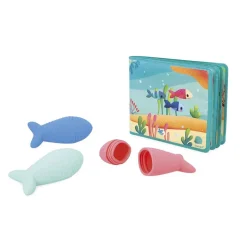 Livre de bain la fête sous l'océan et ses 3 aspergeurs