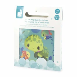 Livre de bain magique la vie des tortues