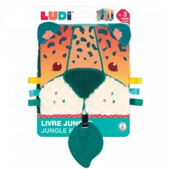 Livre d'éveil en tissu jungle