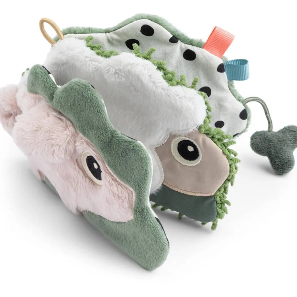 Livre d'éveil sensoriel tiny farm multicolore