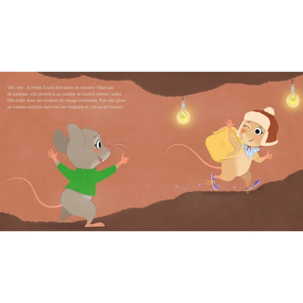 Livre enfant collection grisette - la petit souris au secours de ses amis