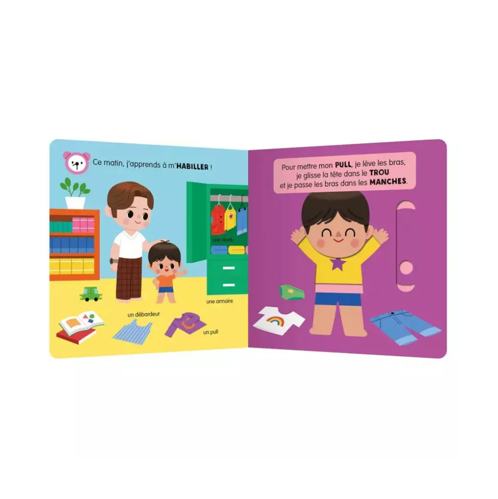 Livre enfant je m'habille